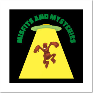 Bigfoot Alien Abduction Posters and Art